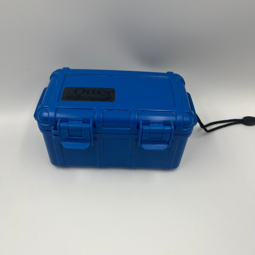OtterBox 2000 Series Waterproof Dry Box Blue Crushproof Protective Case Lanyard